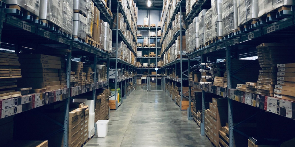 warehouse shelves that look similar to storage unit for business